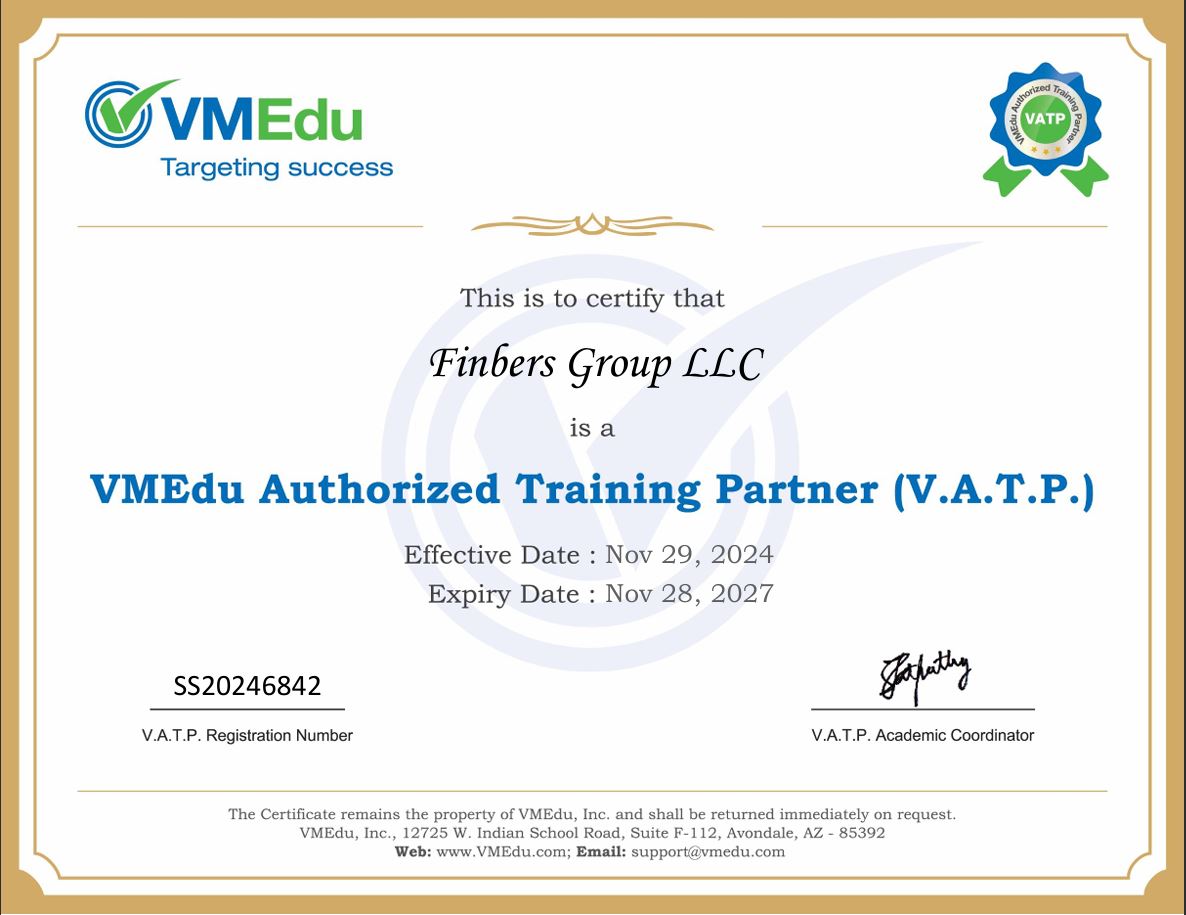 VMEdu Certificate